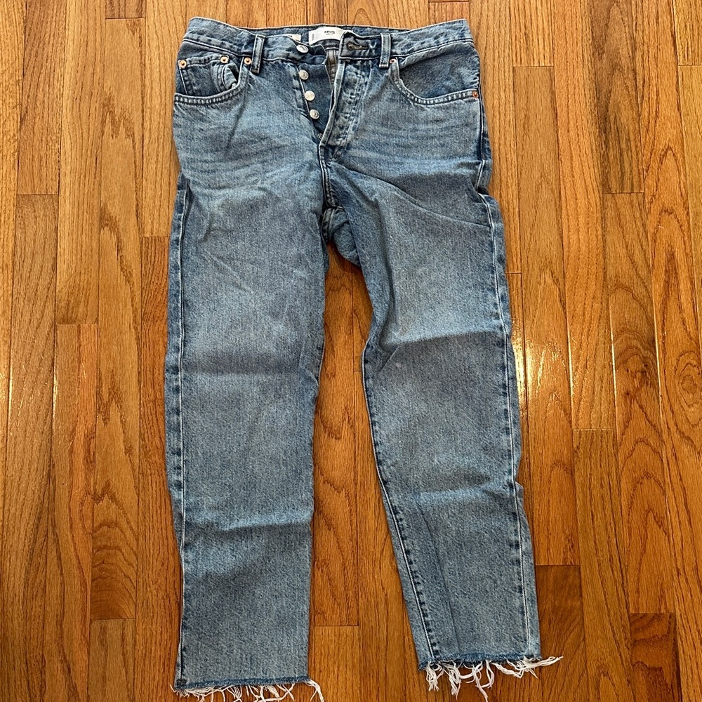 Mango Straight Leg Blue Jeans